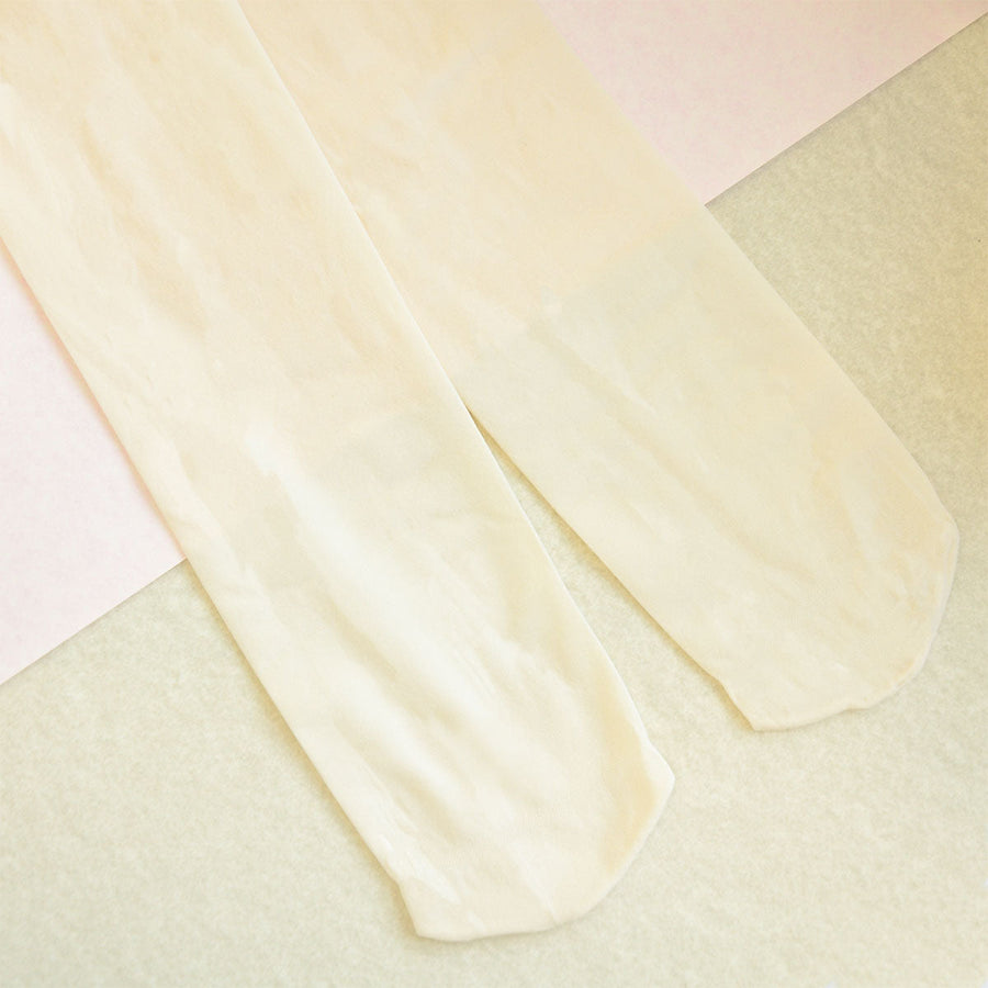 Lily May Cream Ballerina Baby Tights