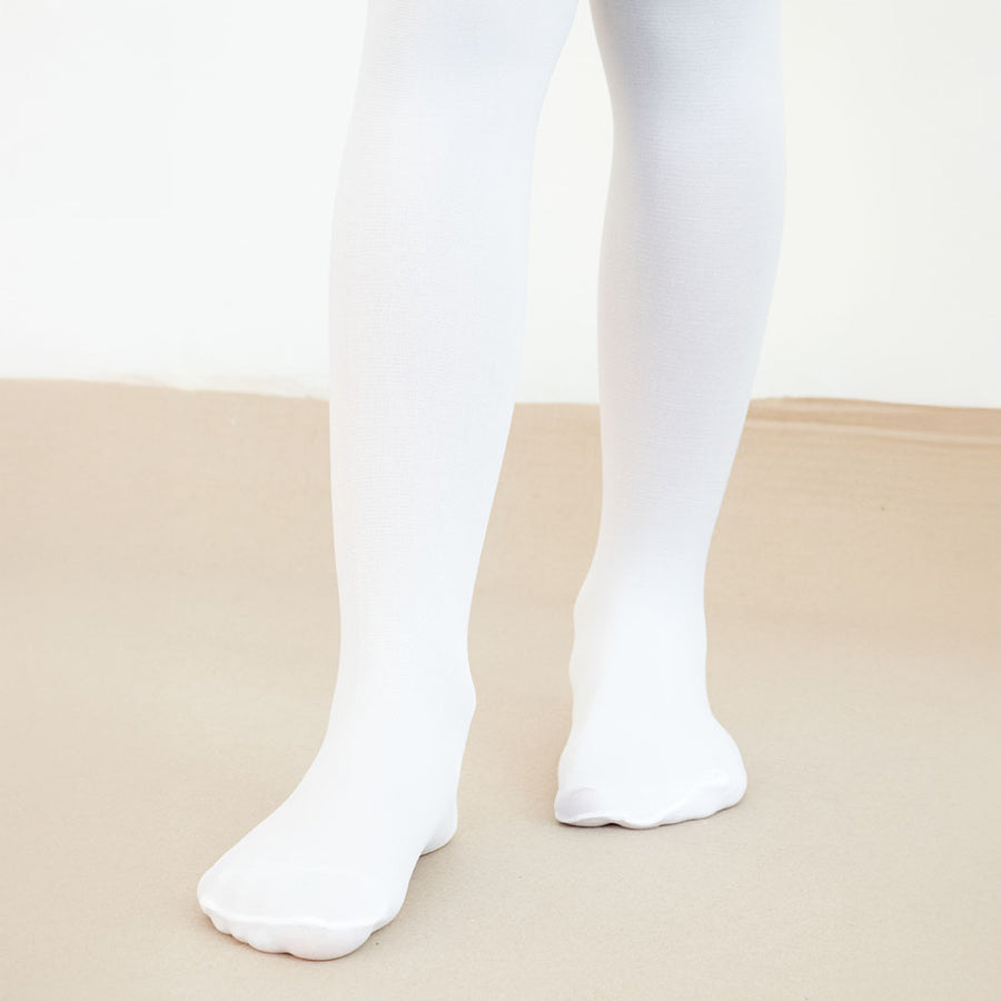 Lily May White Ballerina Kids Tights