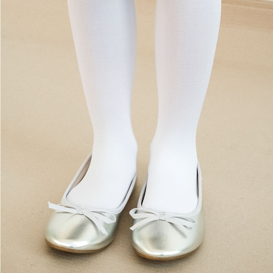 Lily May White Ballerina Kids Tights