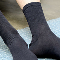 Plain Black Sport Socks