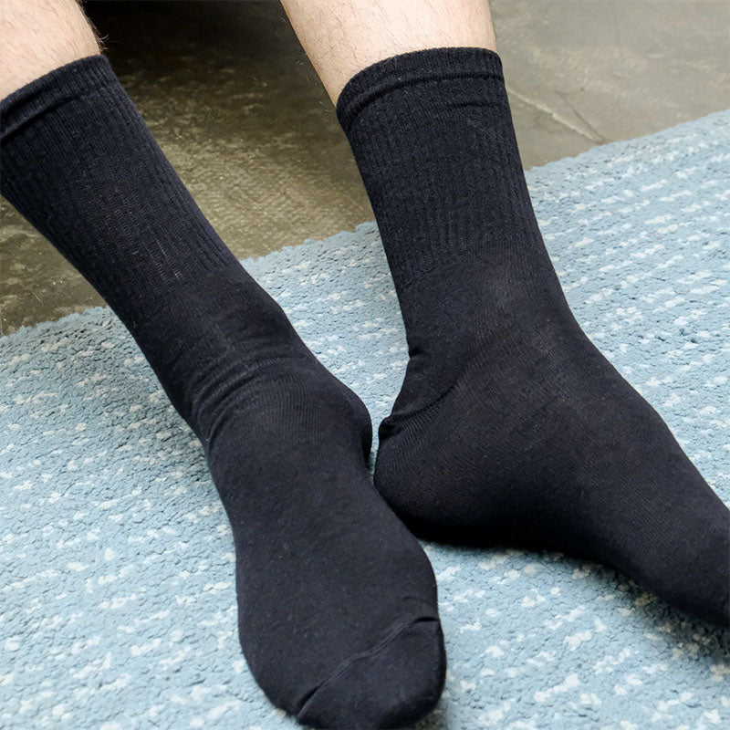 Plain Black Sport Socks