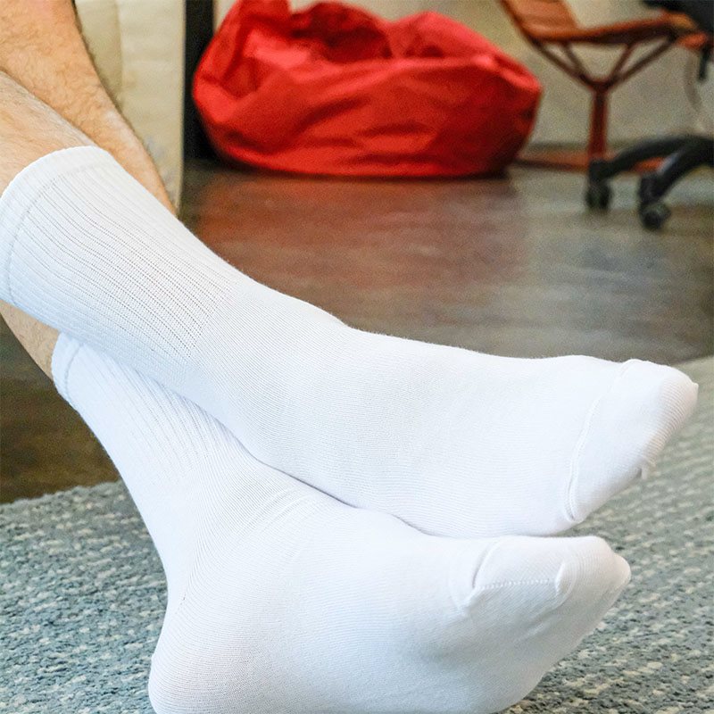 Plain White Sport Socks