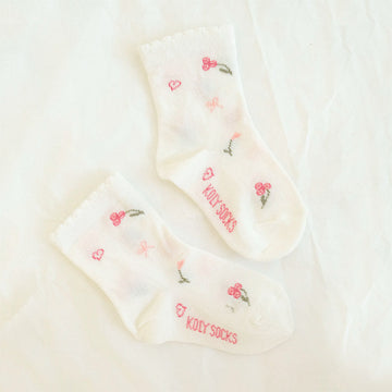 Romantic Flowers Baby Socks