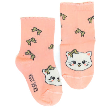 Socks with cute kitty
