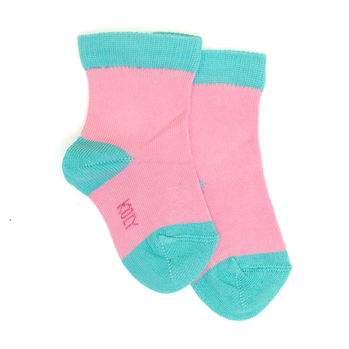 Turquoise Pink Socks
