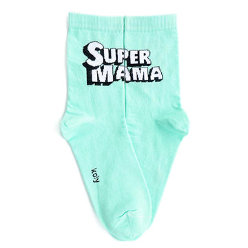 Turquoise Super Mum Socks
