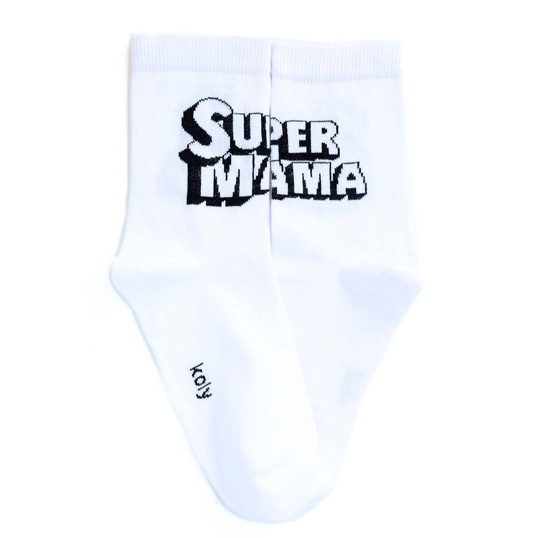 White Super Mum Socks