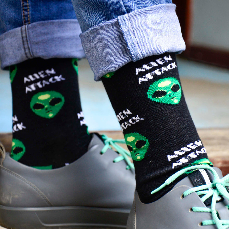 Alien Attack Socks