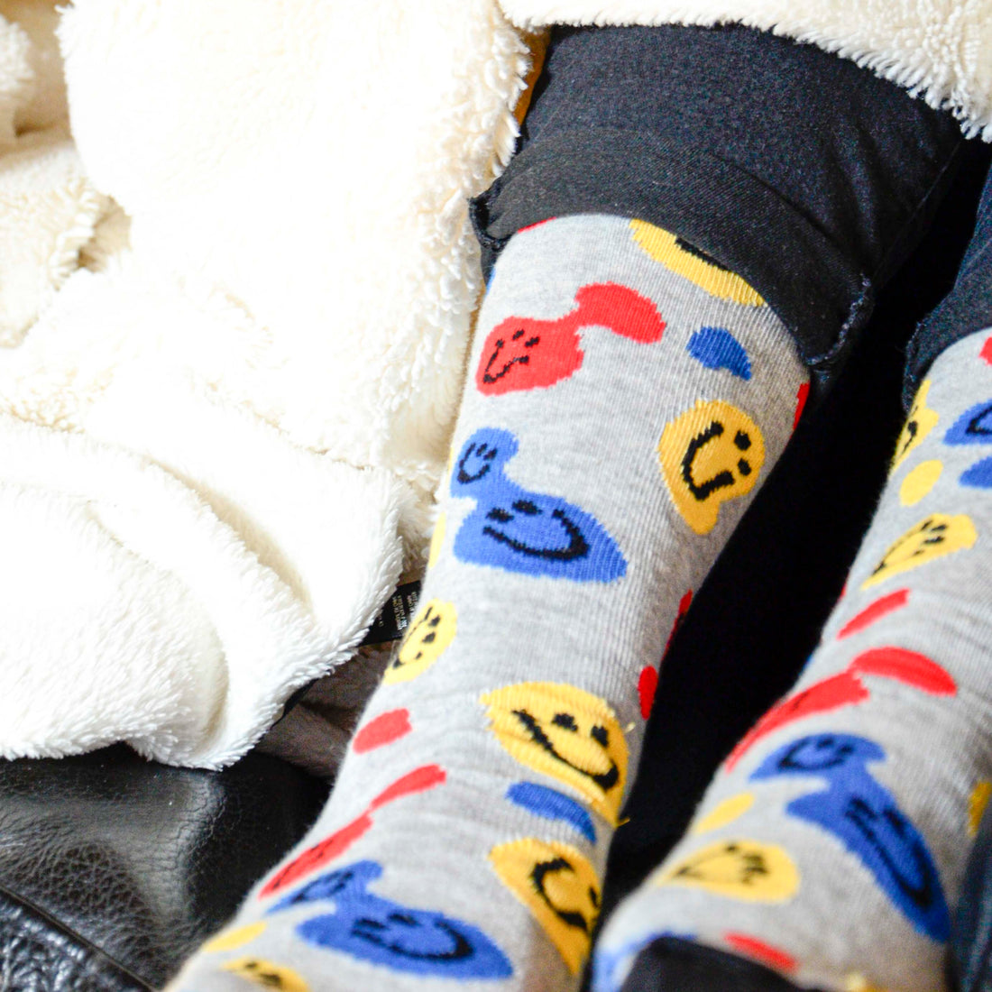 Colorful Smileys Socks