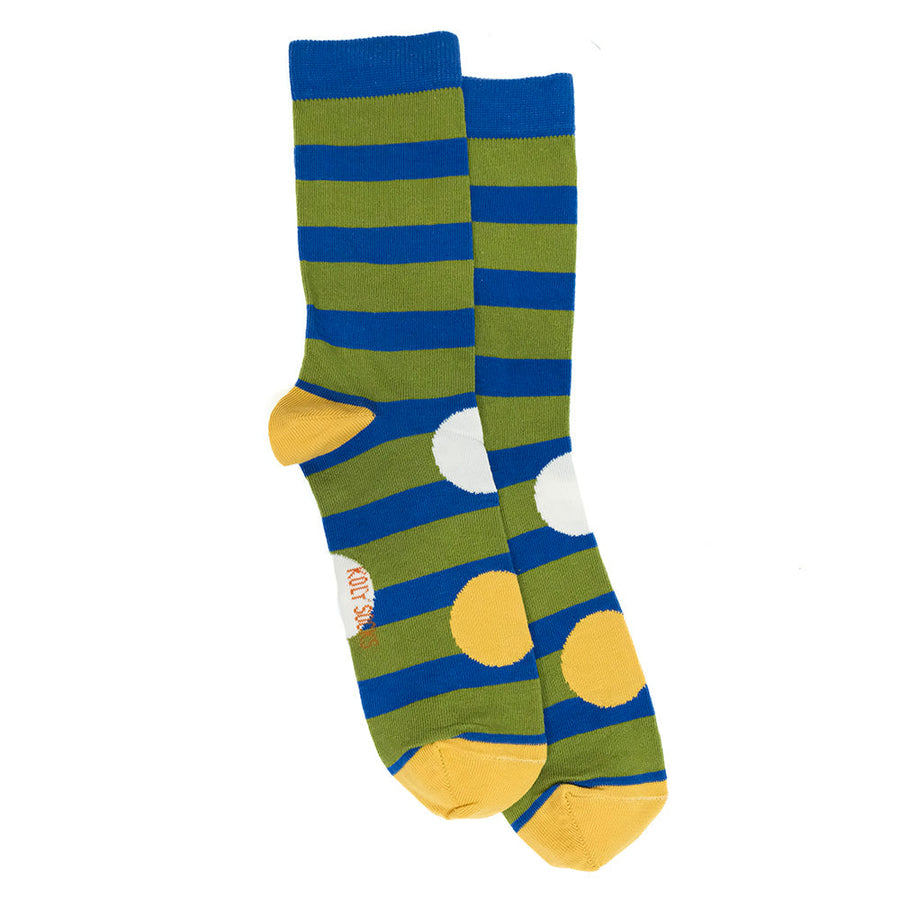 Striped Socks with three dots